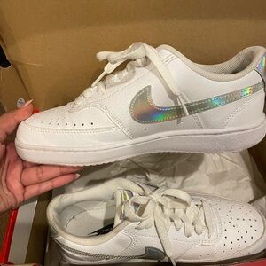 Nike white air forces